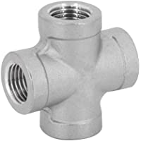 1&quot- Cruceta- Pieza en cruz- travesaño- con rosca interna- para instalaciones de calefacción industrial o instalaciones…